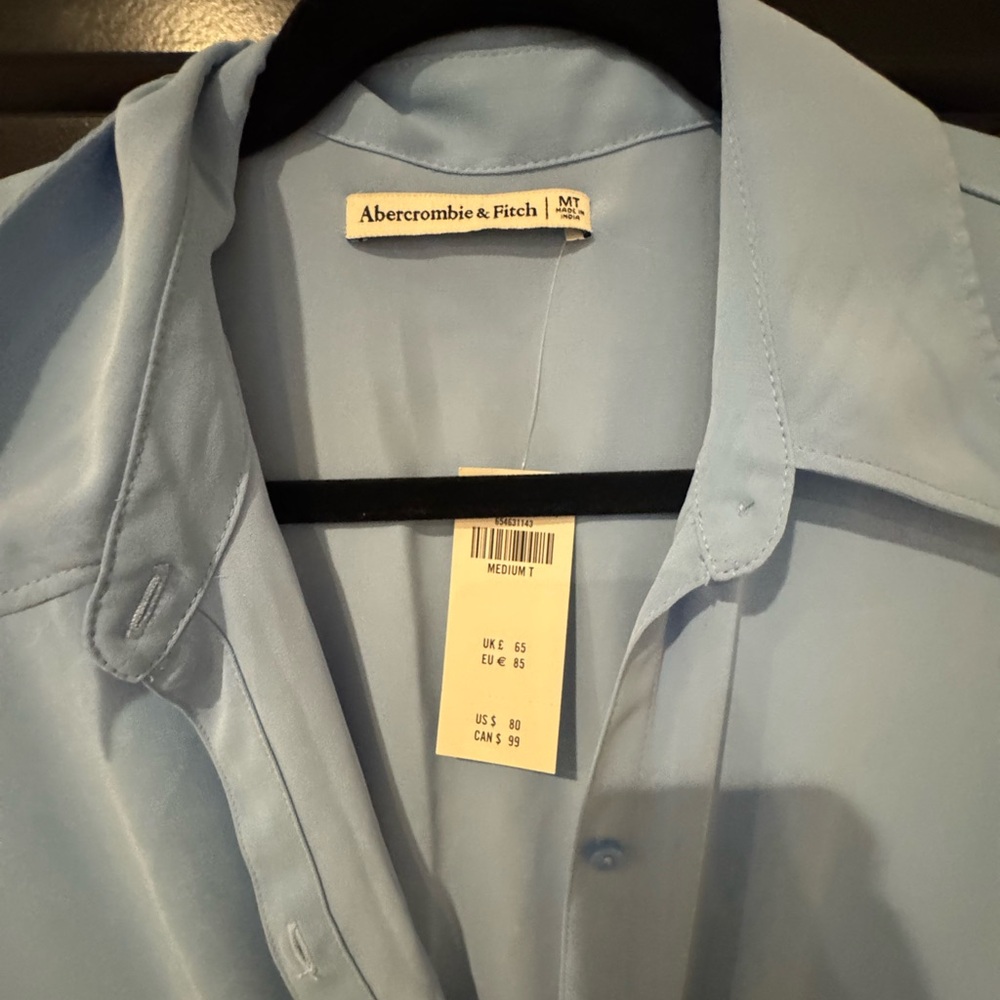 Abercrombie & Fitch Light Blue Dress Shirt - Picture 4 of 4
